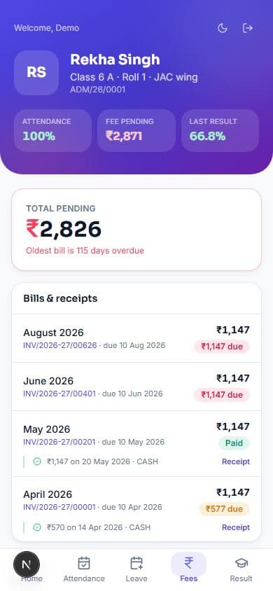 Every bill, with its receipt attached.